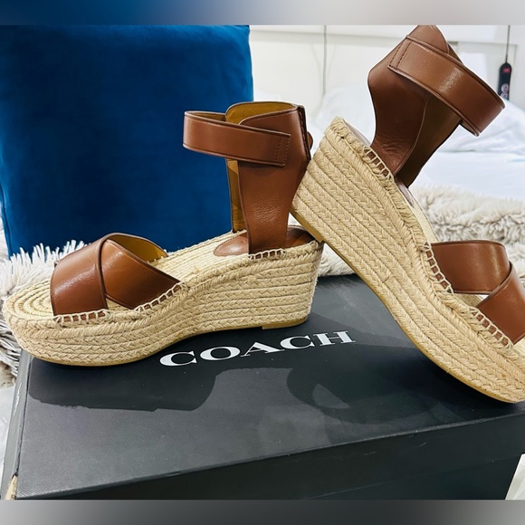 COACH wedge sandals used in good condition - Picture 1 of 15